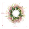 WF000240023-4 Artificial Dried Flower Spring Wreath – Pink Pampas & Pastel Boho Front Door Wreath