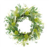 WF000240026 Artificial Olive & Eucalyptus Wreath – Greenery Spring Wreath for Front Door