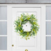 WF000240026-3 Artificial Olive & Eucalyptus Wreath – Greenery Spring Wreath for Front Door