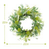 WF000240026-4 Artificial Olive & Eucalyptus Wreath – Greenery Spring Wreath for Front Door