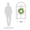 WF000240026-5 Artificial Olive & Eucalyptus Wreath – Greenery Spring Wreath for Front Door
