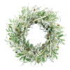 Artificial Olive Leaf Wreath – Faux Greenery Spring Wreath for Front Door