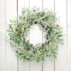 Artificial Olive Leaf Wreath – Faux Greenery Spring Wreath for Front Door