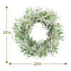 Artificial Olive Leaf Wreath – Faux Greenery Spring Wreath for Front Door