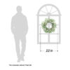 Artificial Olive Leaf Wreath – Faux Greenery Spring Wreath for Front Door