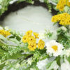WF000240028-1 Artificial White Daisy Spring Wreath – Wildflower Greenery Wreath for Front Door