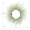 WF000240029-WH-4 Artificial White Primrose Spring Wreath – Floral Front Door Wreath