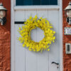 WF000240029-YE-3 Artificial Yellow Primrose Spring Wreath – Floral Front Door Wreath