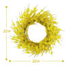 WF000240029-YE-4 Artificial Yellow Primrose Spring Wreath – Floral Front Door Wreath