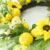 Yellow Sunflower and Lemon Spring Wreath