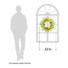 Yellow Sunflower and Lemon Spring Wreath