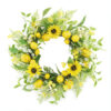 Yellow Sunflower and Lemon Spring Wreath