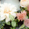 WF000240035-1 Artificial Pink Dahlia & Rose Spring Wreath – Floral Front Door Wreath