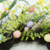 WF000240036-1 Artificial Easter Egg Wreath – Spring Greenery & Wildflower Front Door Décor