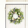 WF000240037-3 Artificial Wildflower Spring Wreath – Colorful Daisy & Greenery Front Door Wreath