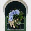 Artificial Pink Hydrangea Spring Wreath – Bird's Nest Floral Front Door Wreath