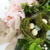 WF000240045-PK-1 Artificial Purple Hydrangea Spring Wreath – Bird's Nest Floral Front Door Wreath