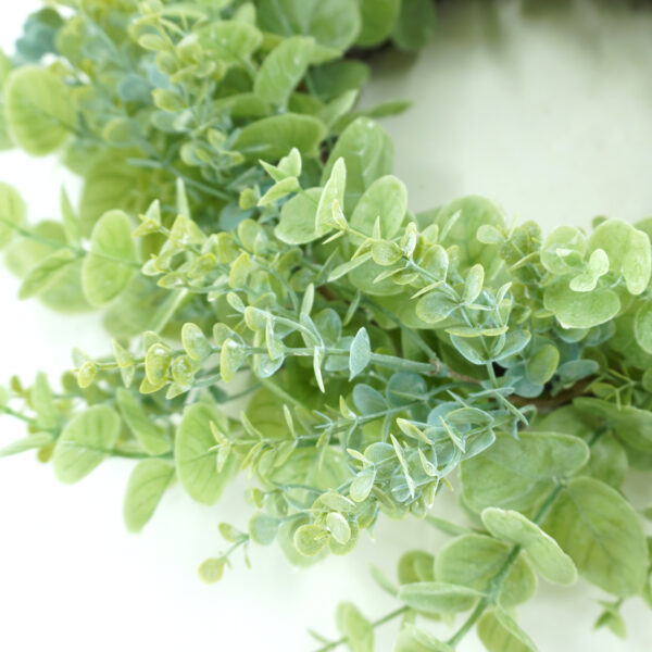 WF000240046-1 Artificial Eucalyptus Wreath – Green Spring Wreath for Front Door, Year-Round Greenery
