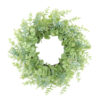 WF000240046 Artificial Eucalyptus Wreath – Green Spring Wreath for Front Door, Year-Round Greenery