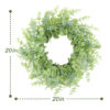 WF000240046-4 Artificial Eucalyptus Wreath – Green Spring Wreath for Front Door, Year-Round Greenery
