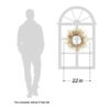 WF000240053-6 Artificial Boho Meadow Grass Wreath – Neutral Wildflower Wreath for Front Door, Farmhouse Décor