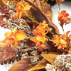 Artificial Fall Harvest Wreath with Orange & Yellow Foliage – Thanksgiving Front Door Décor