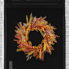 Artificial Fall Harvest Wreath with Orange & Yellow Foliage – Thanksgiving Front Door Décor