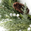 Artificial Pine Winter Wreath with Pinecones & Frosted White Berries – Holiday Door Décor