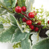 Artificial Frosted Greenery & Red Berry Christmas Wreath – Winter Front Door Décor