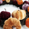 Velvet Pumpkin Fall Wreath – Multicolor Autumn Harvest Wreath for Front Door