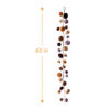 Velvet Pumpkin Fall Garland – Multicolor Autumn Mantel & Staircase Décor