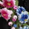 WF000240073-2 Artificial Rainbow Wildflower Spring Wreath – Colorful Floral Front Door Wreath