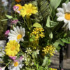 WF000240075-3 Artificial Daisy & Wildflower Spring Wreath – Yellow & White Floral Front Door Wreath
