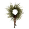 Artificial Cedar Christmas Wreath with Bells & Ribbon