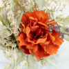 Artificial Floral Basket Arrangement – Rustic Rose & Greenery Fall Table Centerpiece