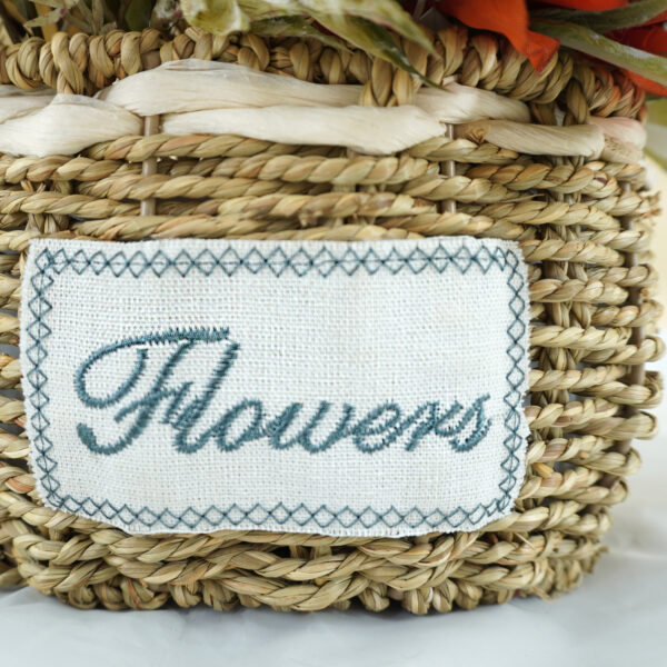 Artificial Floral Basket Arrangement – Rustic Rose & Greenery Fall Table Centerpiece